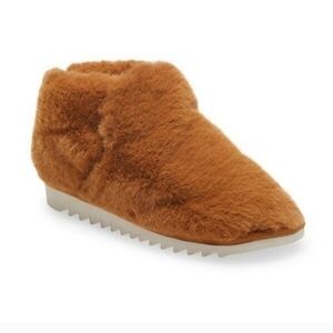Rag & Bone Eira Faux Fur Bootie Slipper EU 36 US 6 Camel Brown